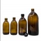 Recipient sticlă amber 1000 ml cu picurător 