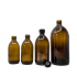 Recipient sticlă amber 500 ml cu picurător