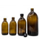 Recipient sticlă amber 500 ml cu picurător
