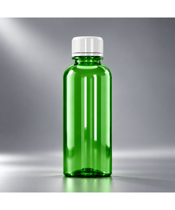 Flacon PET 200 ml,  filet 28 mm – PCO 1810, cu capac alb