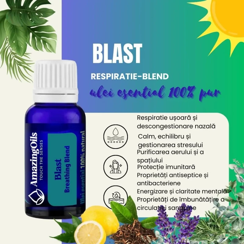 BLAST Amestec de uleiuri esentiale100 % pur -15 ml