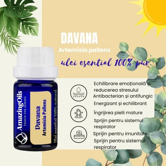 DAVANA-Ulei esential 100% pur- (Artemisia pallens)-5ml