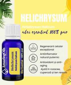 HELICHRYSUM Ulei esential 100%pur-HELICHRYSUM OIL(Helichrysum italicum) 15ml