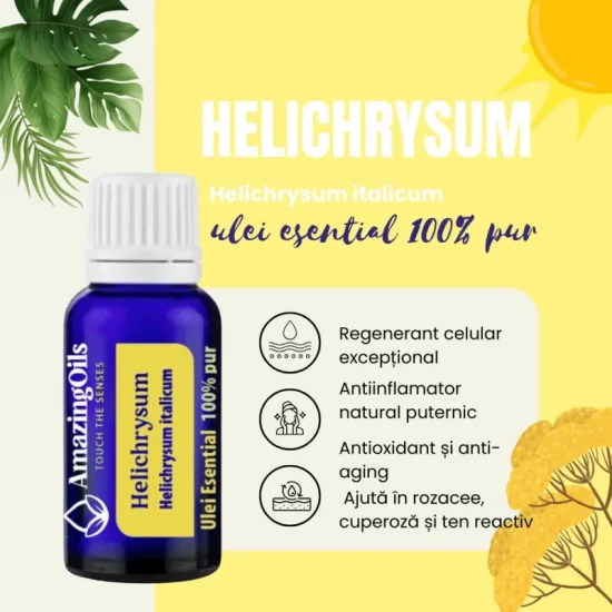 HELICHRYSUM Ulei esential 100%pur-HELICHRYSUM OIL(Helichrysum italicum) 15ml