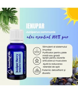  IENUPAR-Ulei  esential 100% pur  - JUNIPER BERRY (Juniperus communis) 15 ml