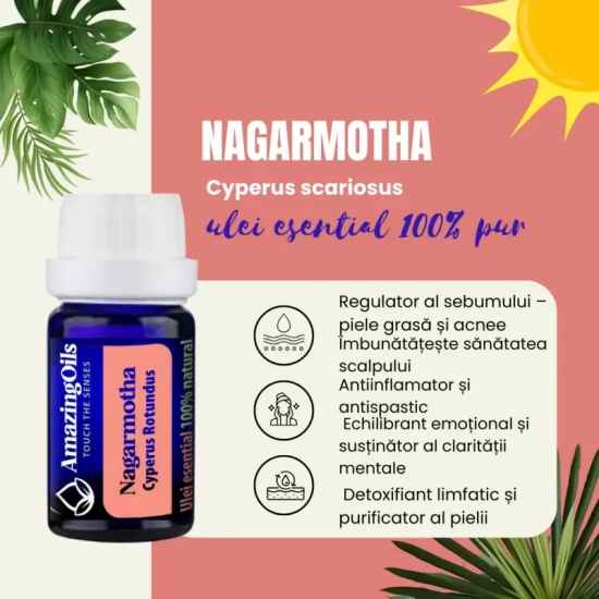 NAGARMOTHA - Ulei esential 100% pur  -  (Cyperus rotundus)   5ml 