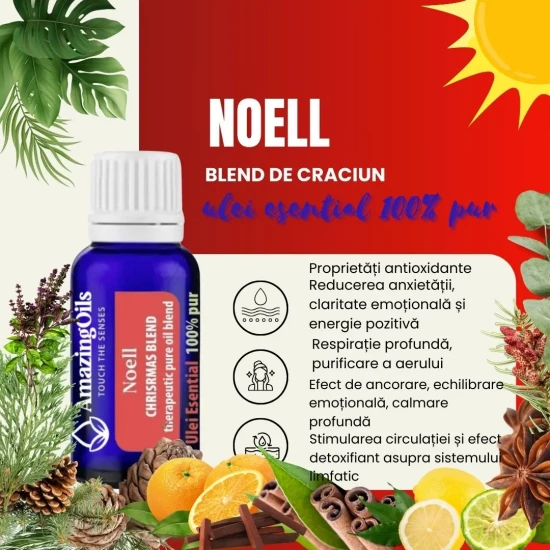 NOELL-amestec de Craciun-CHRISTMAS BLEND-therapeutic oil blend-15ml