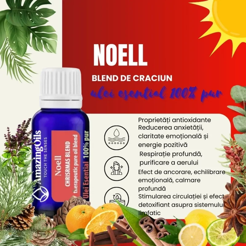 NOELL-amestec de Craciun-CHRISTMAS BLEND-therapeutic oil blend-15ml