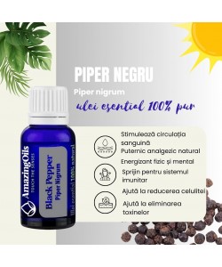  PIPER NEGRU-Ulei esential 100% pur - BLACK PEPPER OIL (Piper nigrum) 5ml