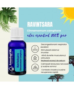  RAVINTSARA -Ulei  esential 100% pur (Cinnamomum camphora) 15 ml
