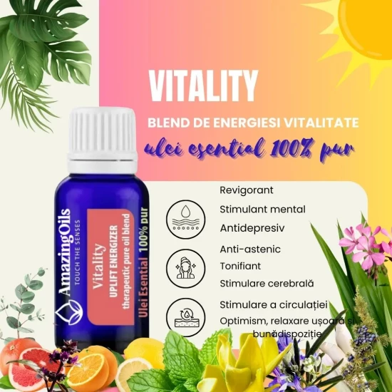 VITALITY-energie pozitiva-UPLIFT ENERGIZER-therapeutic pure oil blend-15ml