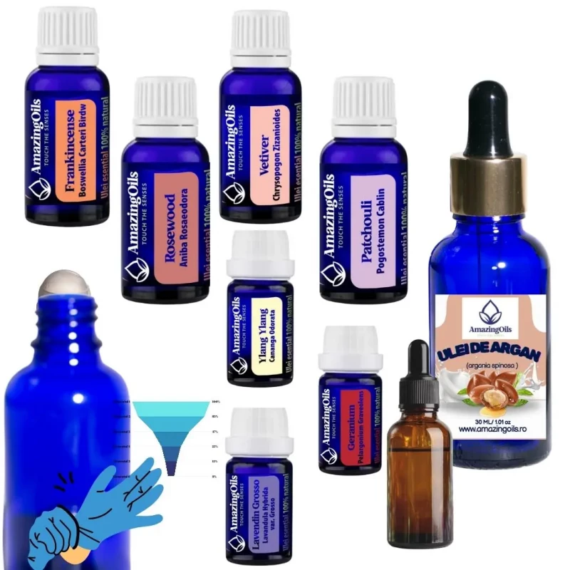 SET  cadou cu uleiuri esentiale ANTIRID-7 uleiuri esentiale-75ml