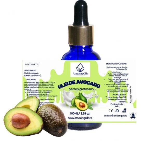  AVOCADO -  Ulei  virgin- ( persea gratissima oil ) 100ml