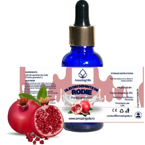 SEMINTE DE RODIE -Ulei presat la rece-(Punica granatum)-30 ml
