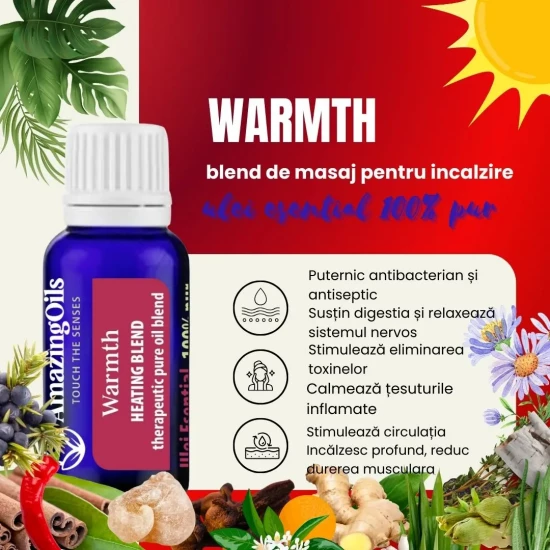 WARMTH-amestec pentru incalzire-HEATING BLEND- pur oil blend-15ml