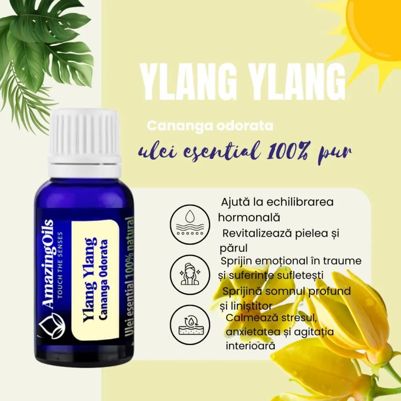 YLANG YLANG  -Ulei esential 100% pur  - (Cananga odorata var.genuina) 5ml