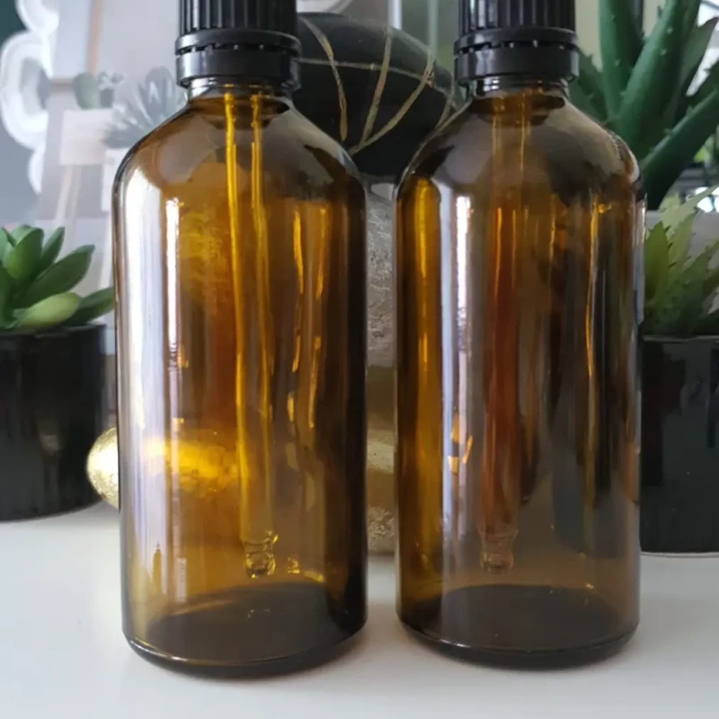  SET 2 sticlute transparente de 2x100ml cu pipeta