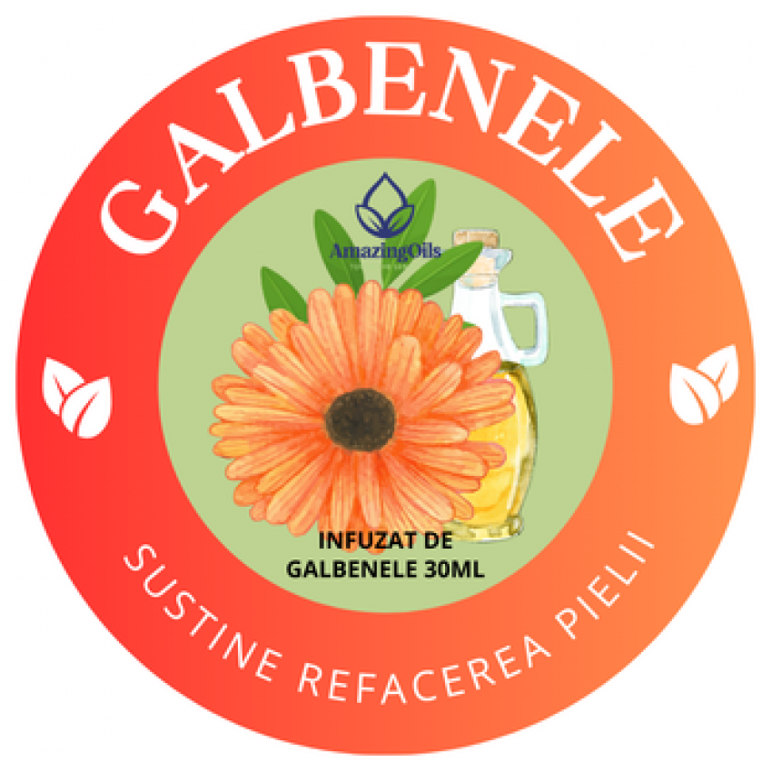GALBENELE - ulei macerat (calendula officinalis ) sticla cu pipeta 30ml