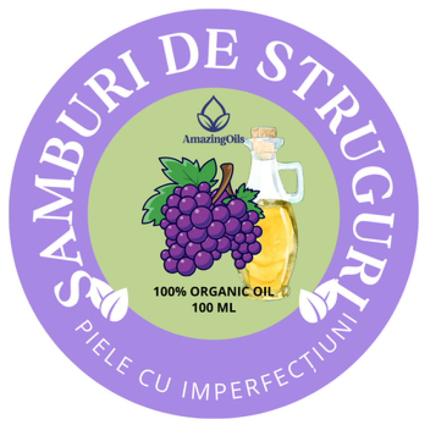 SAMBURI DE STRUGURI - Ulei  virgin- (vitis vinifera seed oil)sticla cu pipeta 100 ml