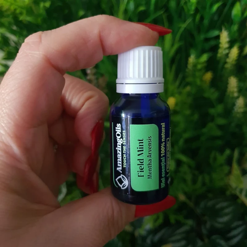 MENTA SALBATICA -Ulei esential 100% pur -  FIELD MINT OIL (Mentha arvensis) 15 ml